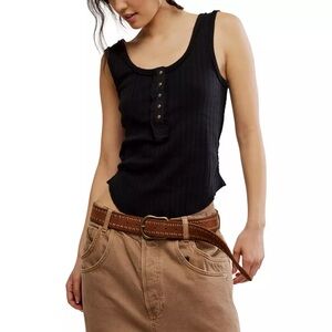 NWT Free People Bryson Henley Tank Top